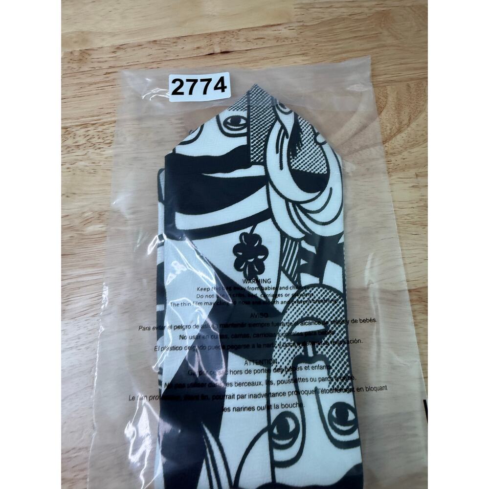 Fratello Men's Hand Made Neck Tie Picasso Inspired Black & White - Picture 13 of 13